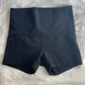 iviva black spandex shorts high rise black size 10